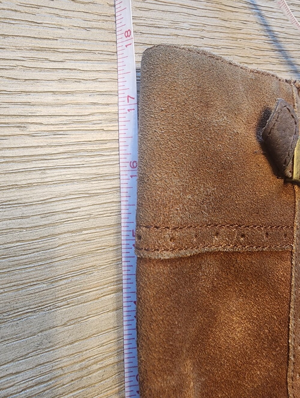Born Poly Brown Suede Knee High Riding Boots Plaid Lining. Festival Gritty Boho - Picture 14 of 14